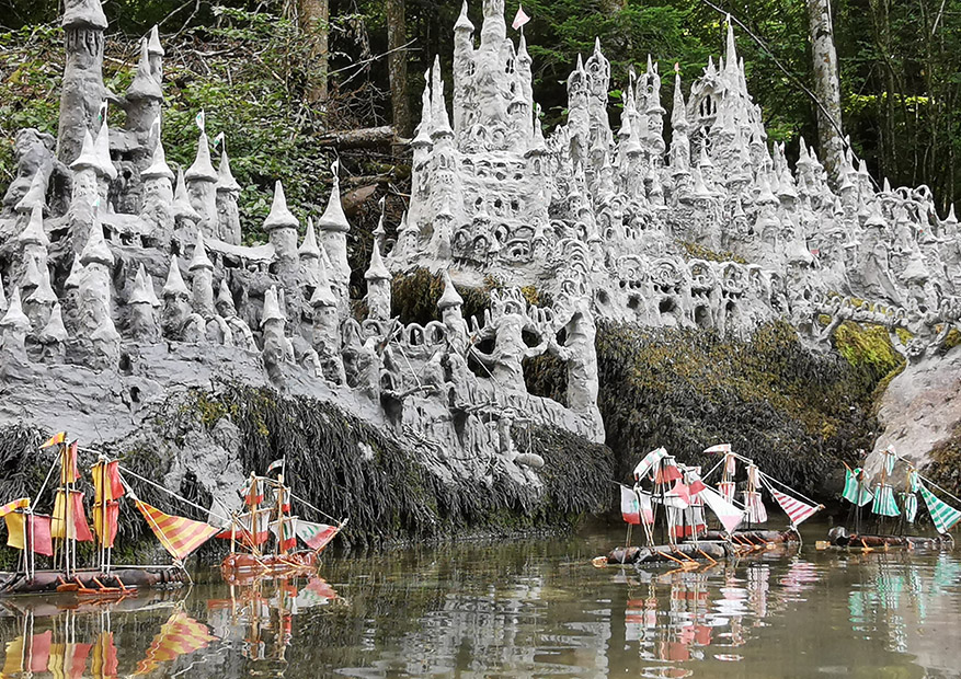 image du chateau de François Monthoux artiste suisse romand dans le toleure