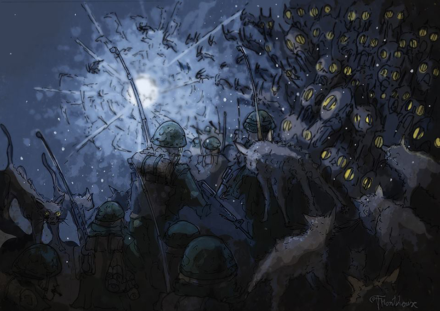 un dessin de François Monthoux