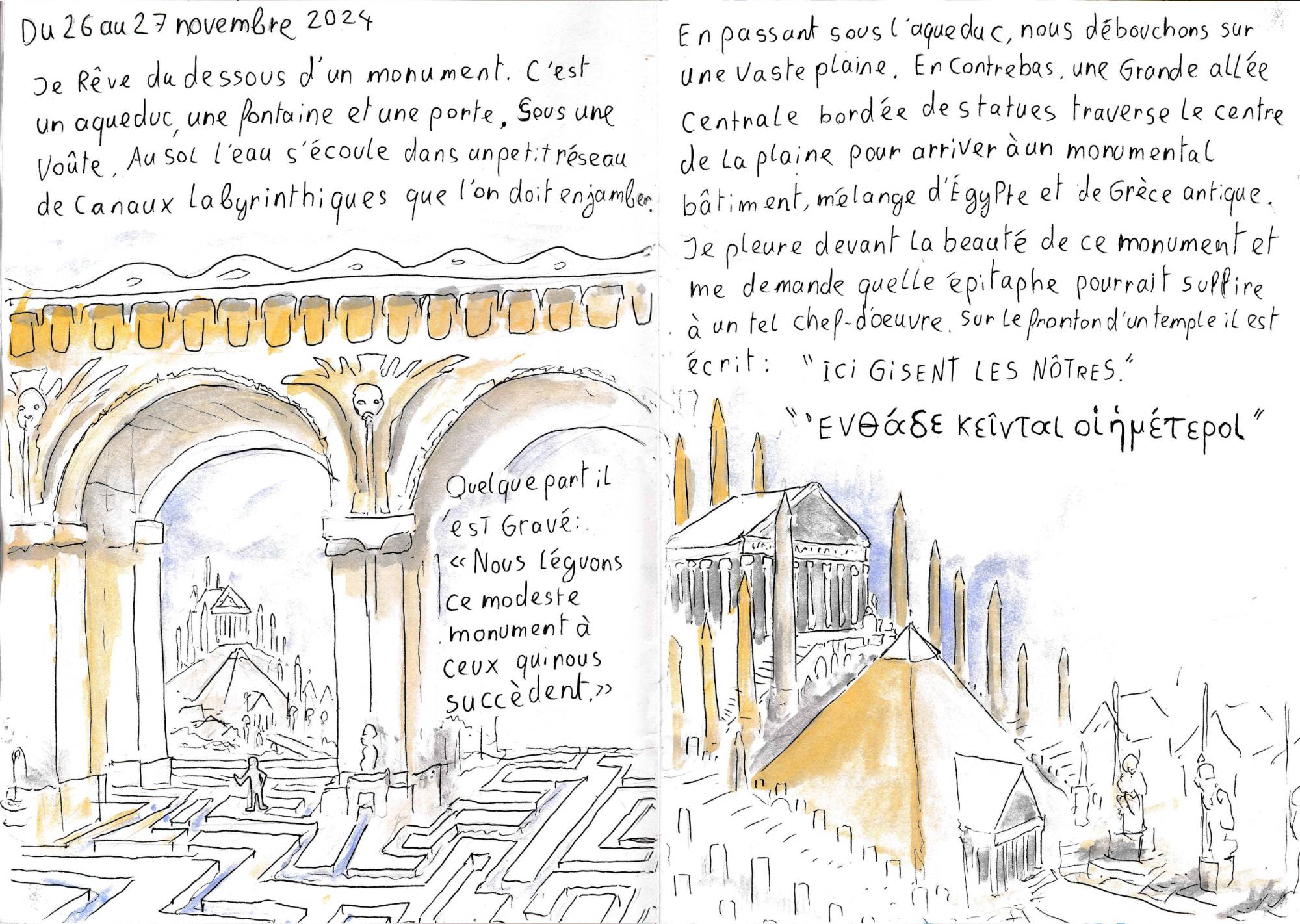 un dessin de rêve de François Monthoux