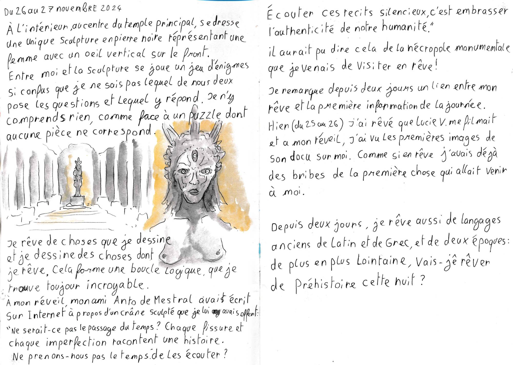 un dessin de rêve de François Monthoux
