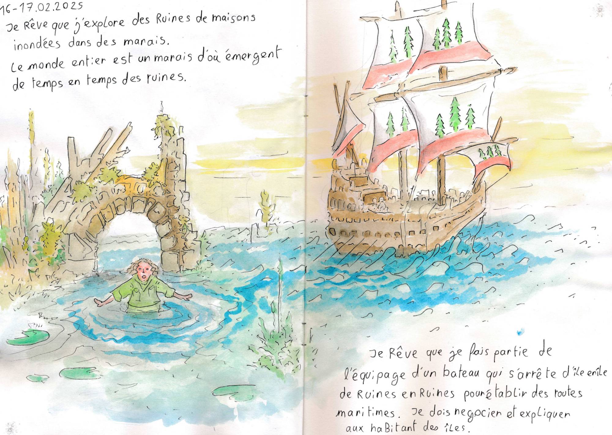 un dessin de rêve de François Monthoux