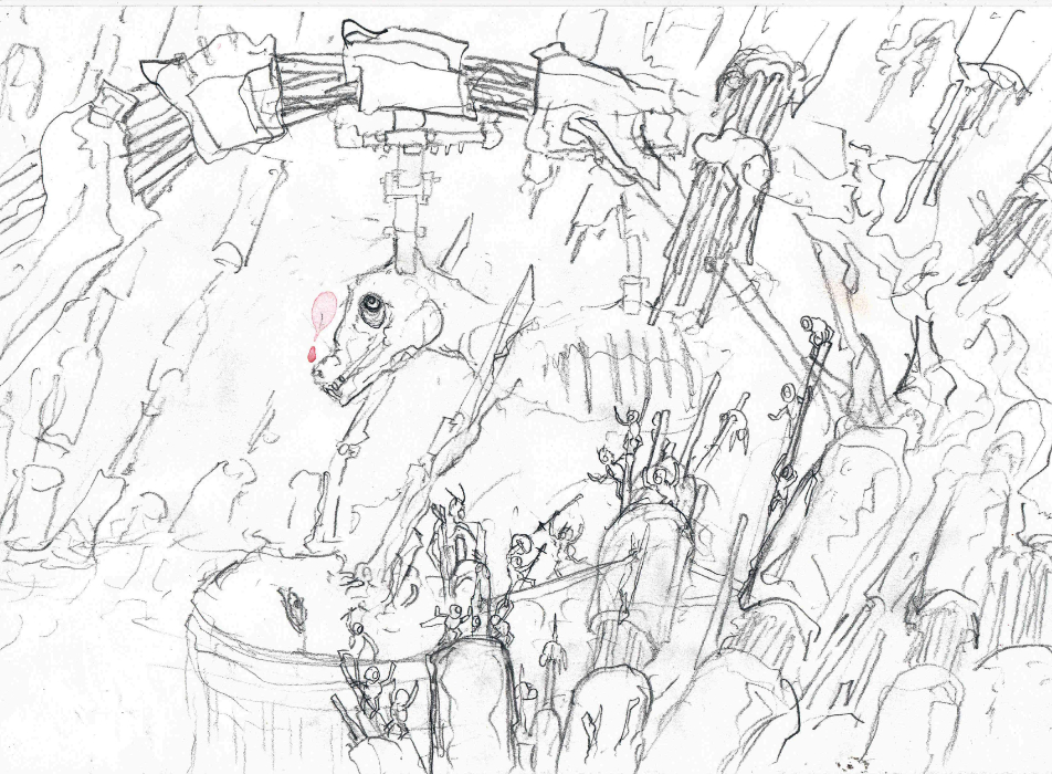 un dessin généré par intelligence artificiel ia par François Monthoux artiste suisse