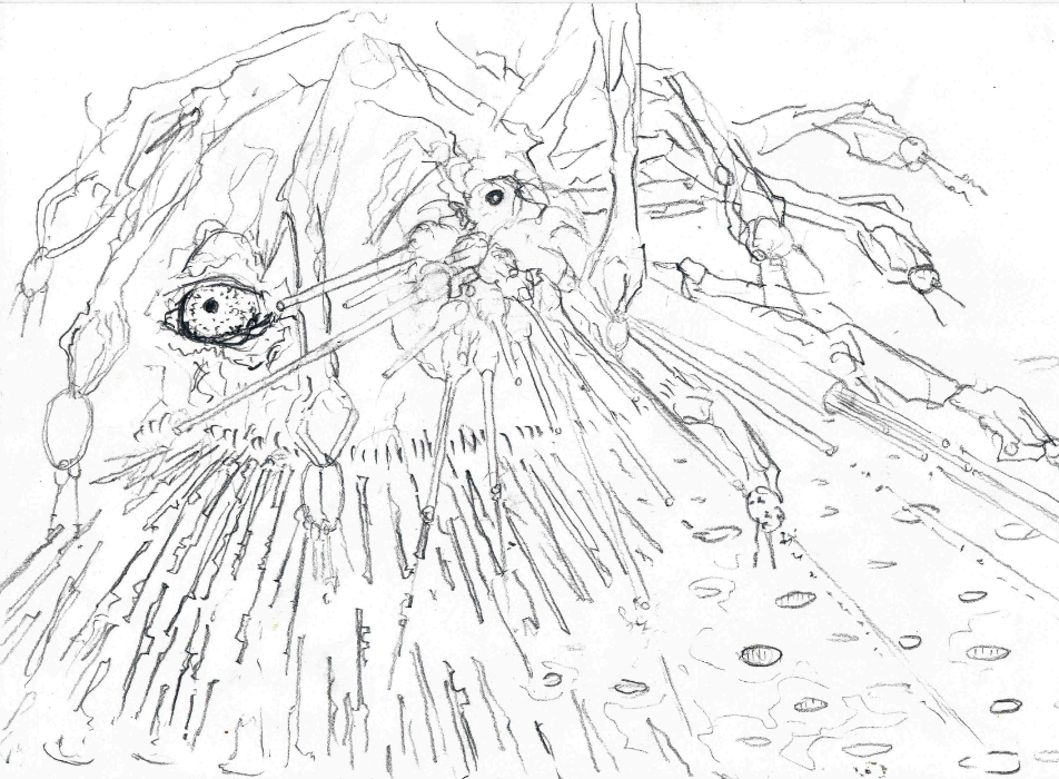 un dessin généré par intelligence artificiel ia par François Monthoux artiste suisse