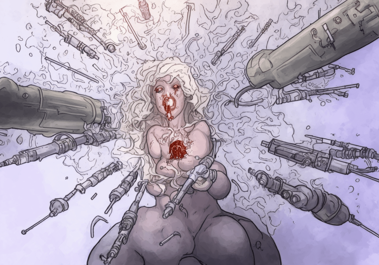 un dessin généré par intelligence artificiel ia par François Monthoux artiste suisse