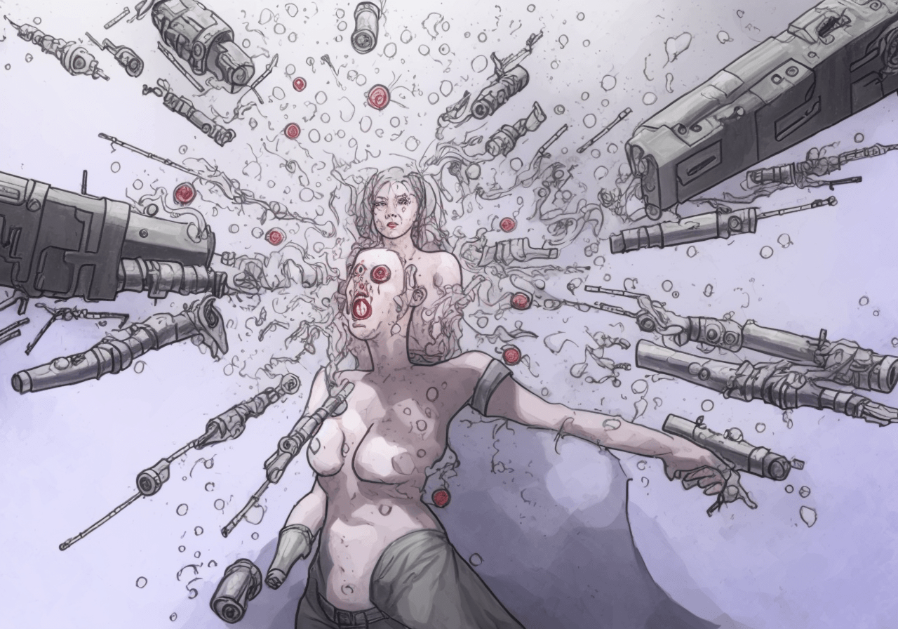 un dessin généré par intelligence artificiel ia par François Monthoux artiste suisse