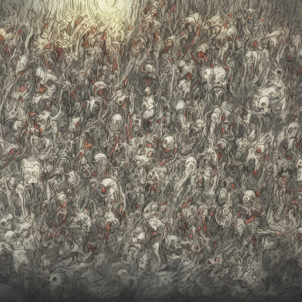 un dessin généré par intelligence artificiel ia par François Monthoux artiste suisse