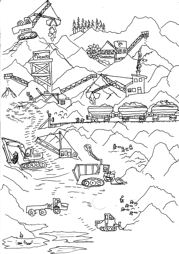 un dessin de François Monthoux
