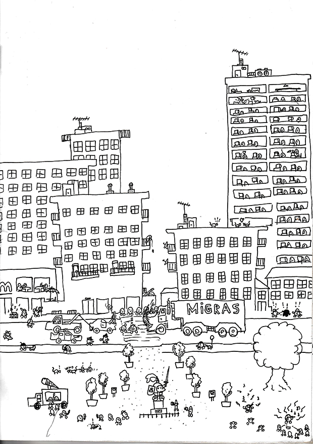 un dessin de François Monthoux