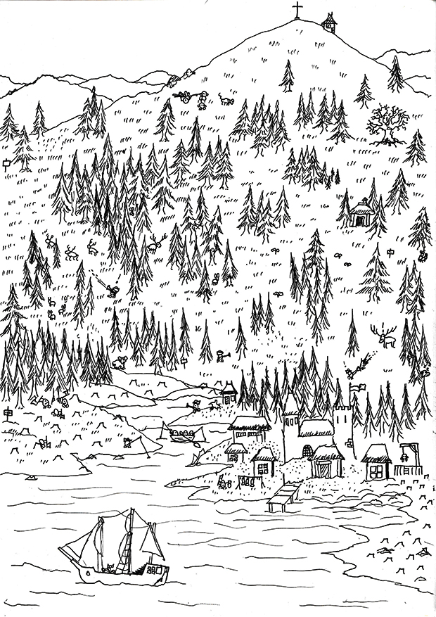 un dessin de François Monthoux